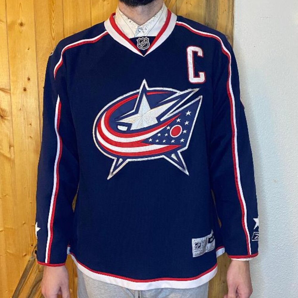 Reebok Premier Rick Nash Columbus Blue Jackets NHL Hockey Jersey - Picture 3 of 14